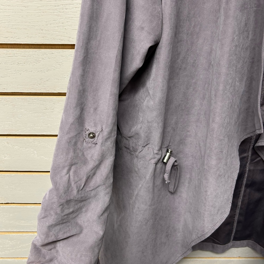 Maurices Purple-Grey Blazer Large - Picture 7 of 9